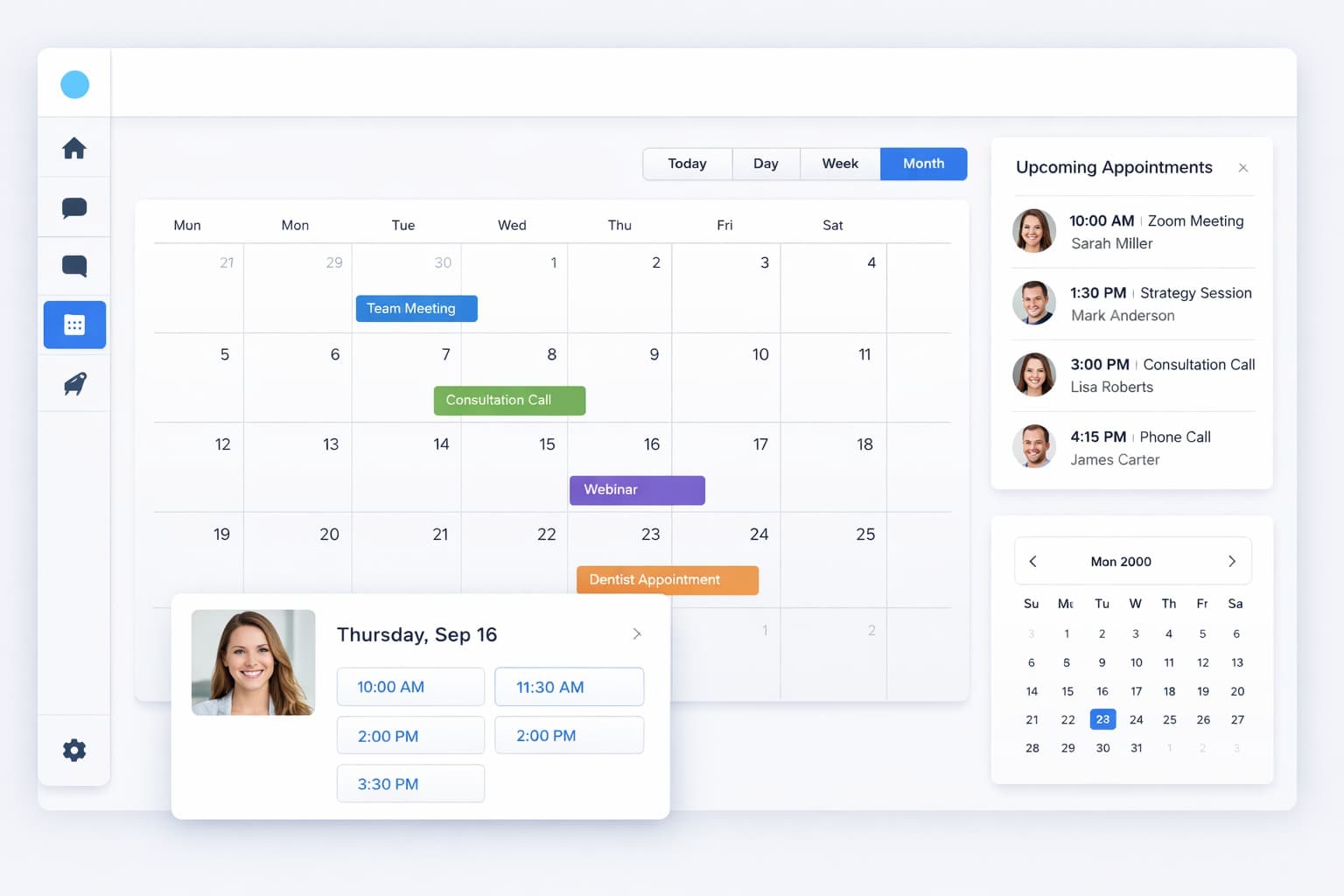 CALENDAR & BOOKING
